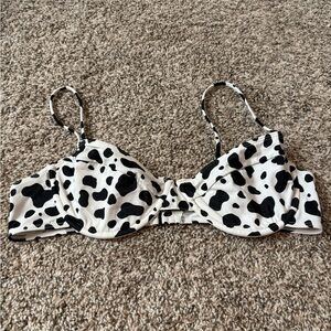 Kendall and Kylie cow print bikini top